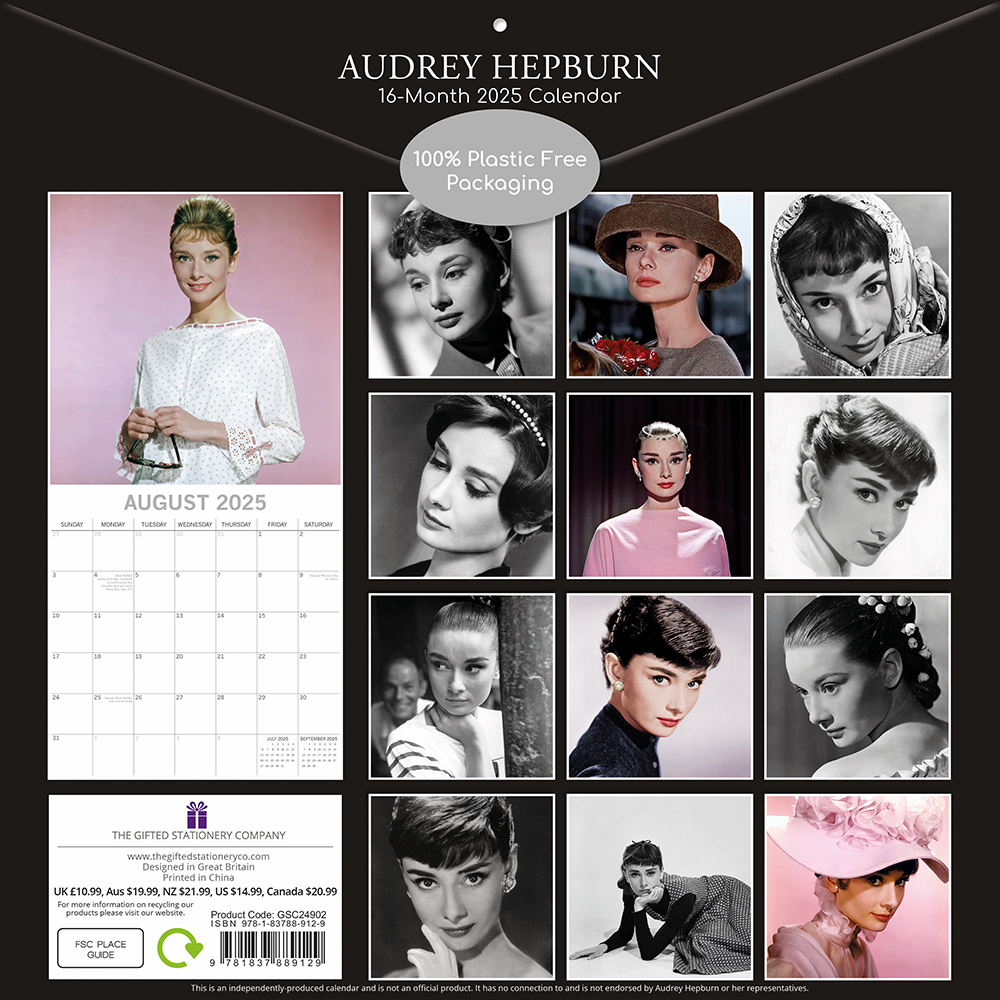 Audrey Hepburn Kalender 2025 