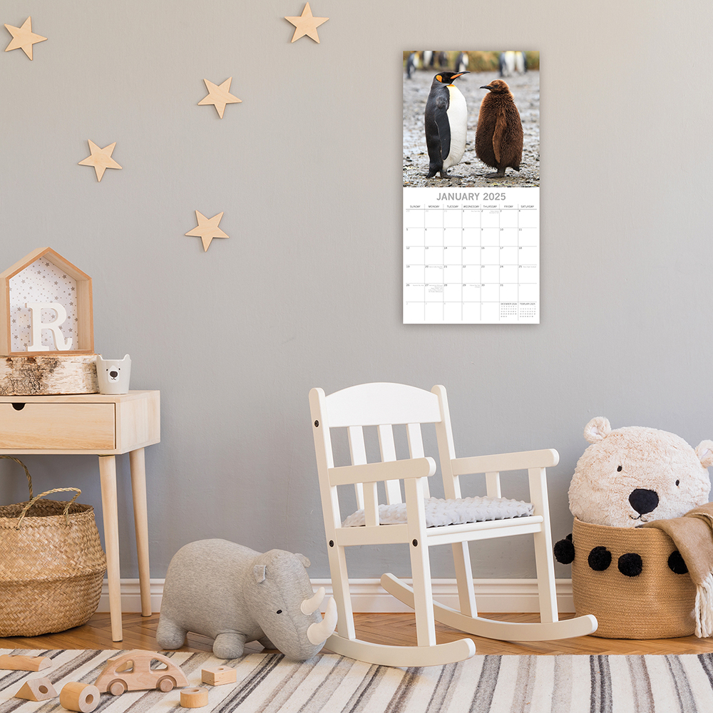 2025 Square Wall Calendar Baby Animals Wholesale Stationery