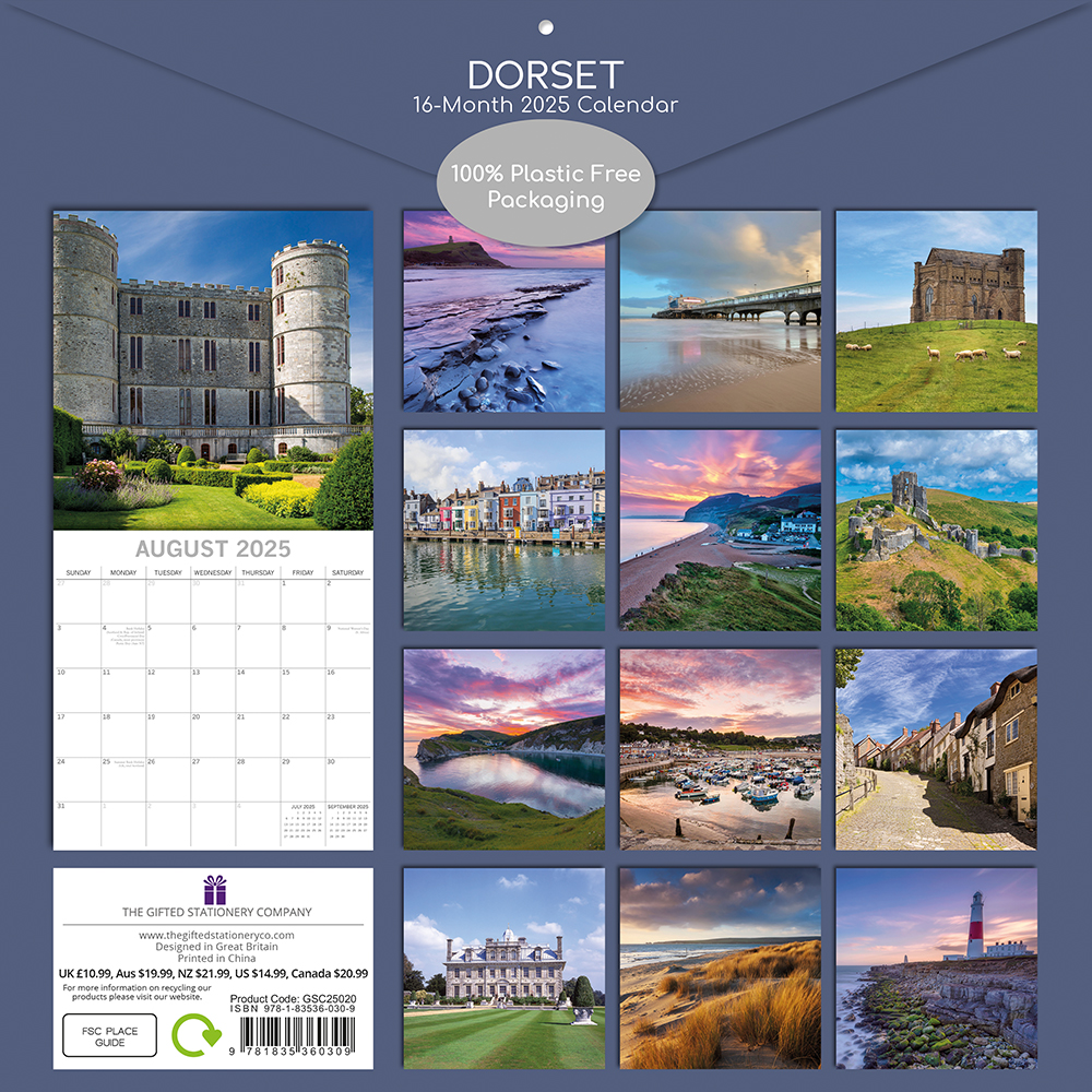 2025 Square Wall Calendar Dorset Wholesale Stationery