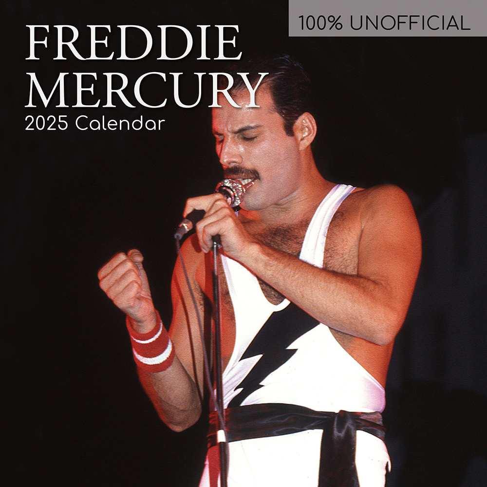 2025 Square Wall Calendar Freddie Mercury Wholesale Stationery