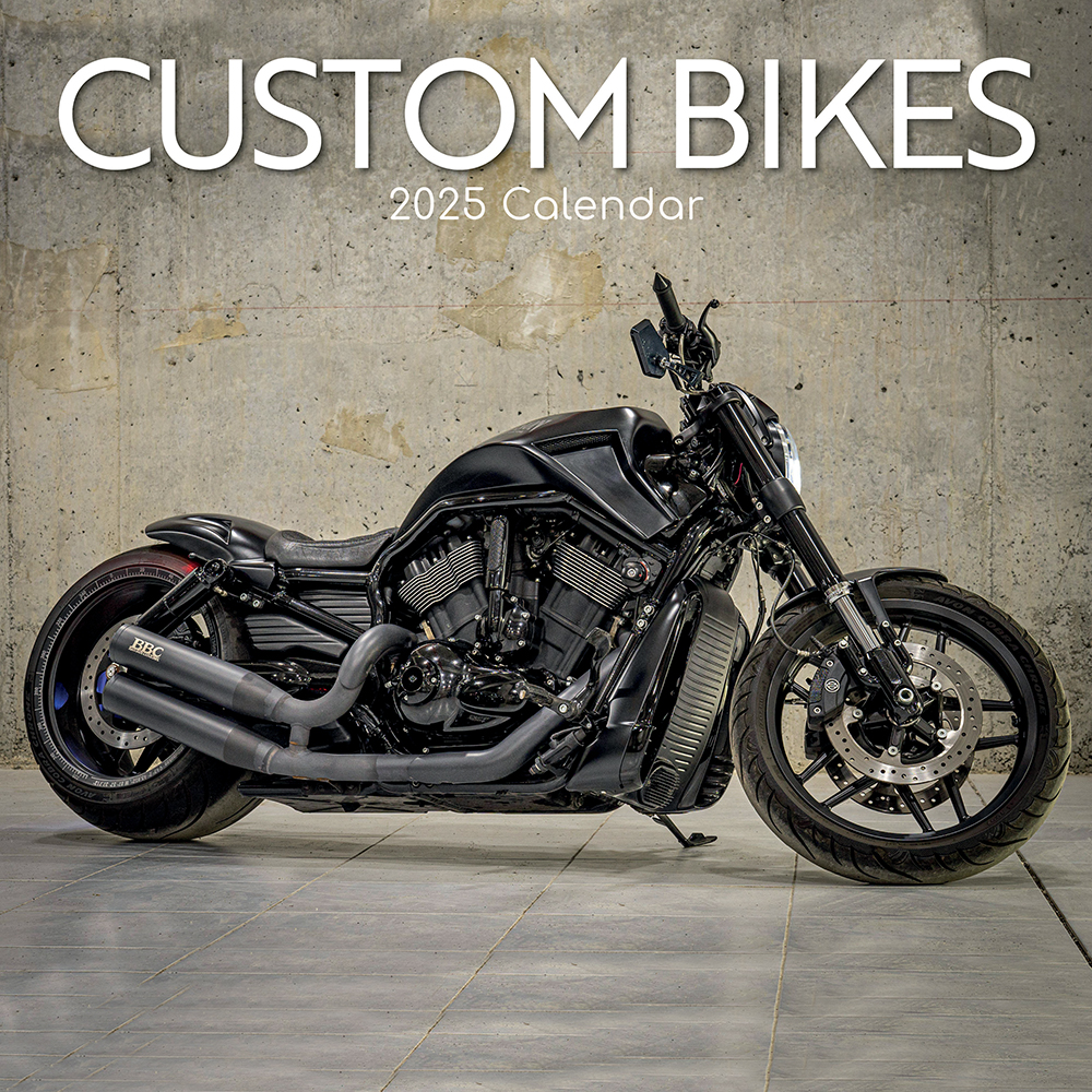 2025 Square Wall Calendar Custom Bikes Wholesale Stationery