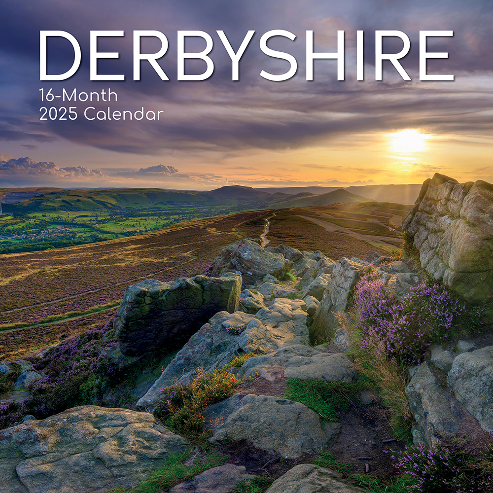 2025 Square Wall Calendar Derbyshire Wholesale Stationery