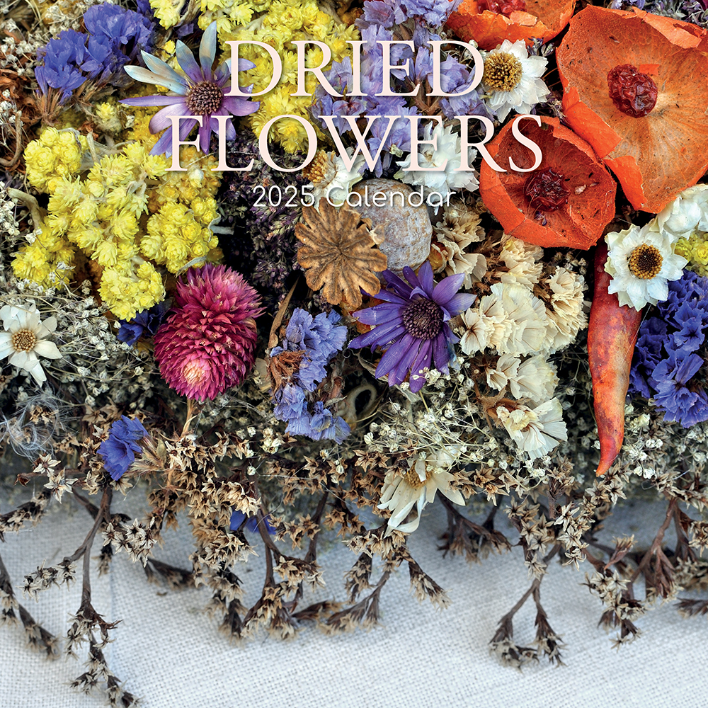 2025 Square Wall Calendar Dried Flowers Wholesale Stationery