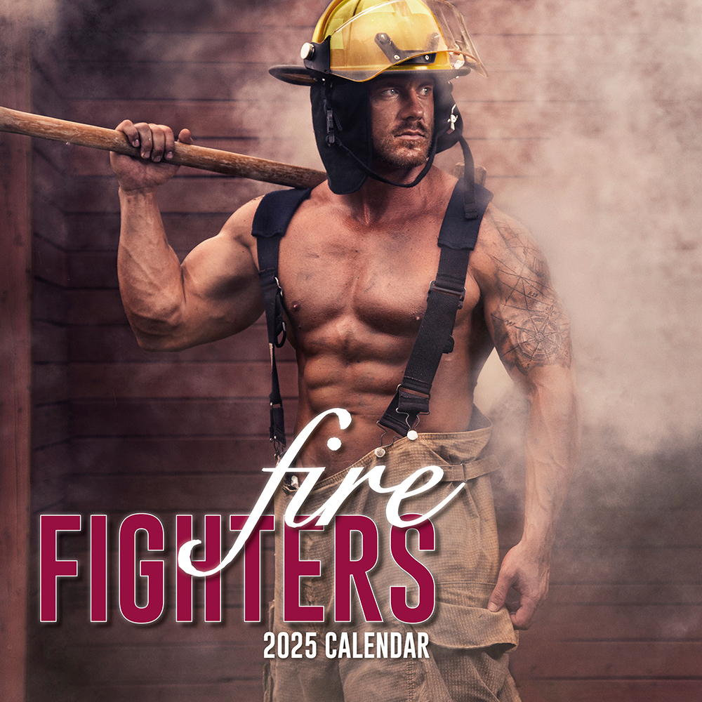 2025 Square Wall Calendar Firefighters Wholesale Stationery