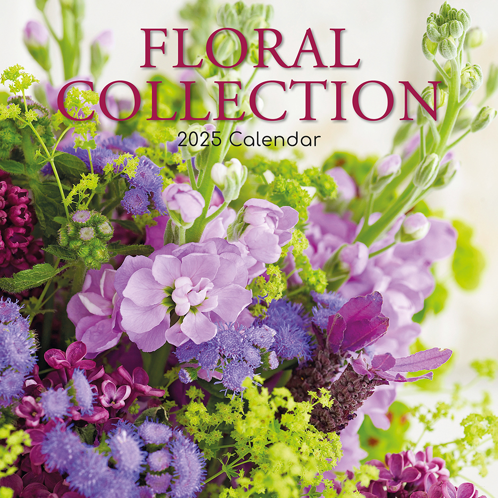 2025 Square Wall Calendar Floral Collection Wholesale Stationery