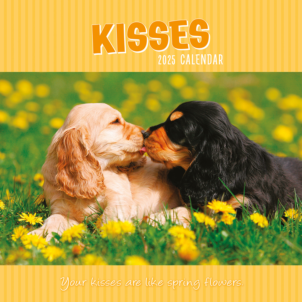 2025 Square Wall Calendar Kisses Wholesale Stationery