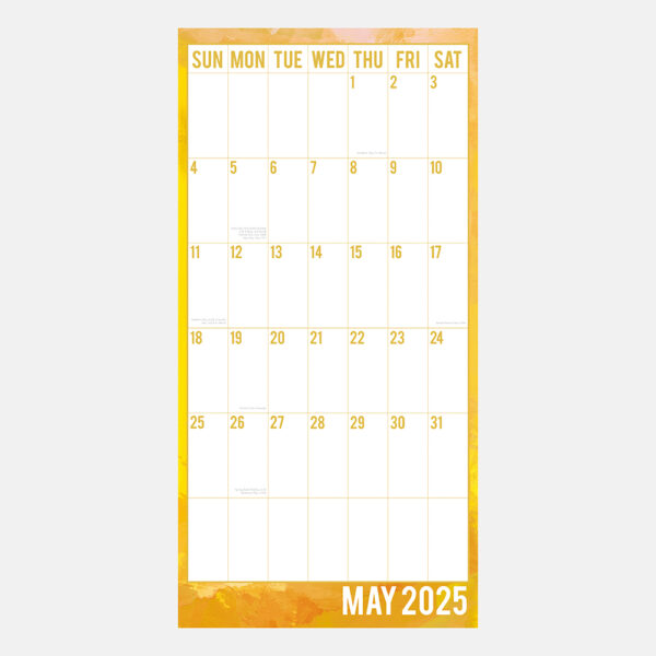 2025 Square Wall Calendar Large Print Calendar Wholesale Stationery