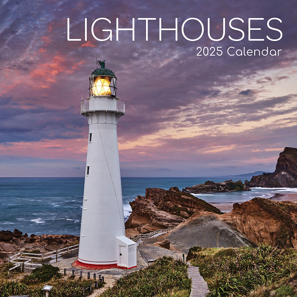 2025 Square Wall Calendar Lighthouses Wholesale Stationery