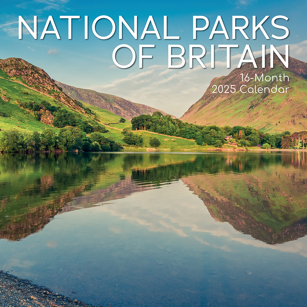 2025 Square Wall Calendar National Parks of Britain Wholesale