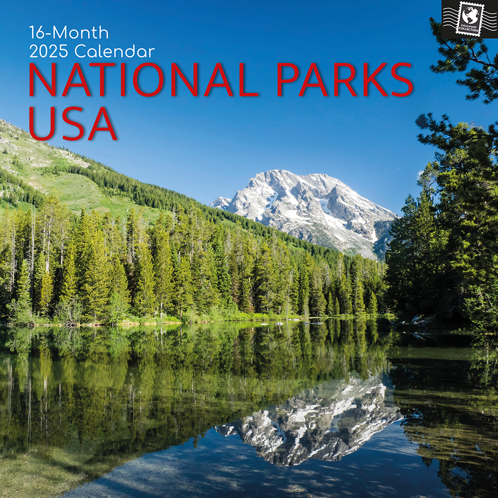 2025 Square Wall Calendar National Parks USA Wholesale Stationery