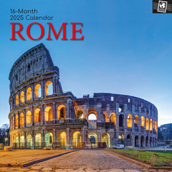 2025 Square Wall Calendar - Rome | Wholesale Stationery