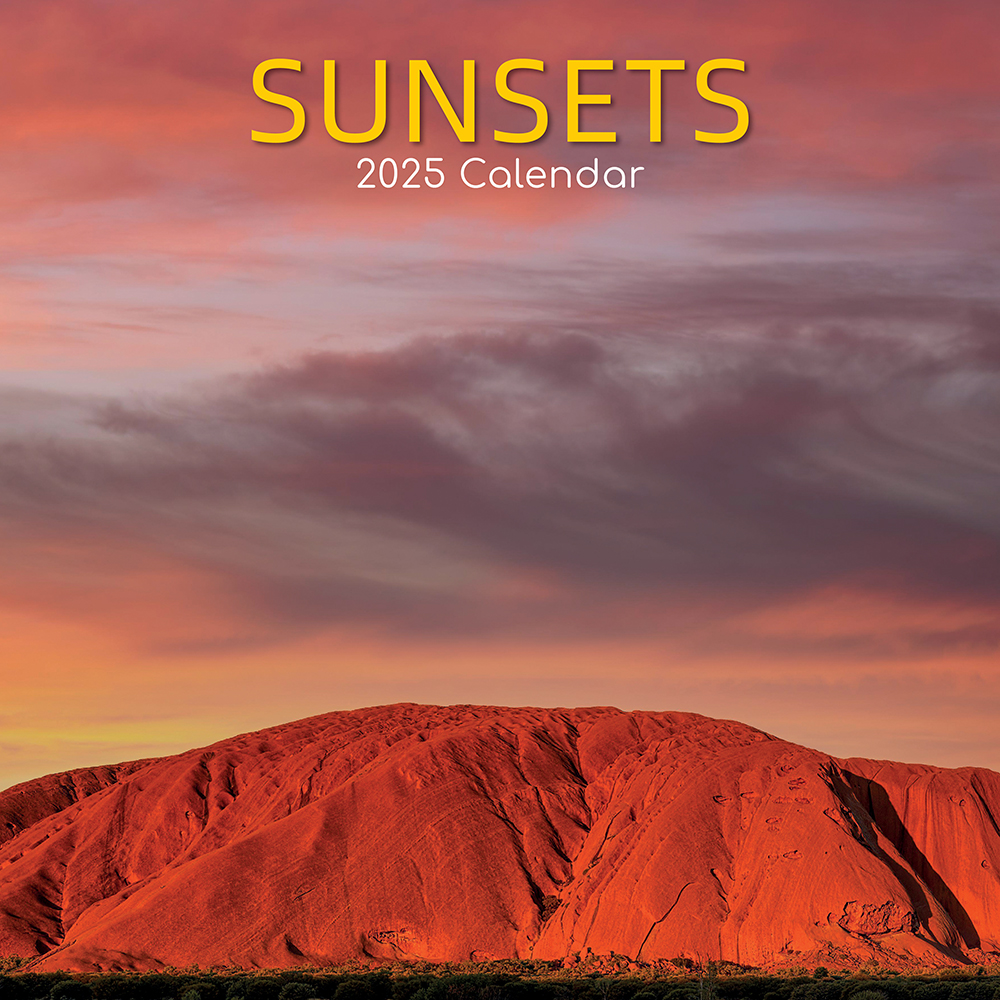 2025 Square Wall Calendar Sunsets Wholesale Stationery