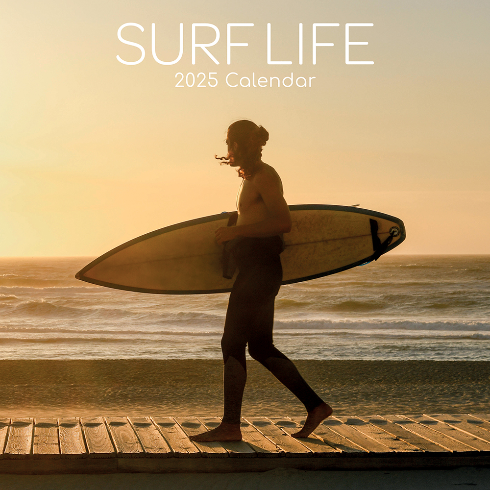 2025 Square Wall Calendar Surf Life Wholesale Stationery