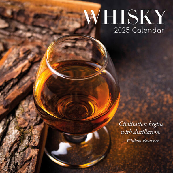 2025 Square Wall Calendar Whisky Wholesale Stationery