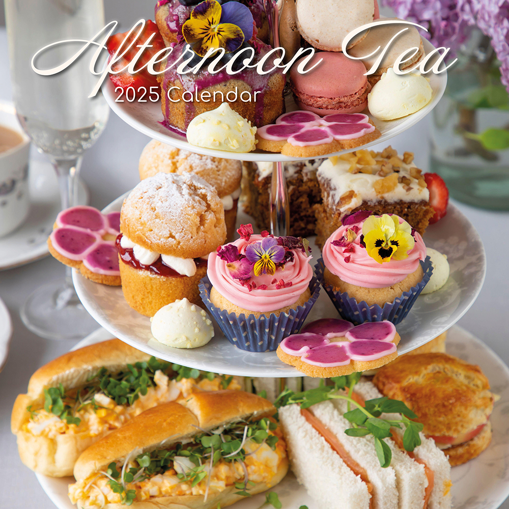 2025 Square Wall Calendar Afternoon Tea Wholesale Stationery