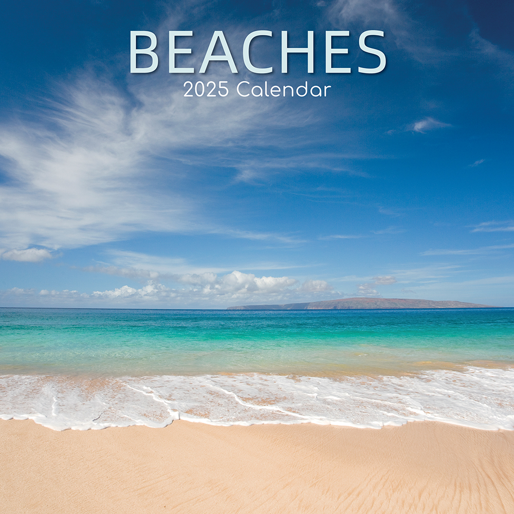 2025 Square Wall Calendar Beaches Wholesale Stationery