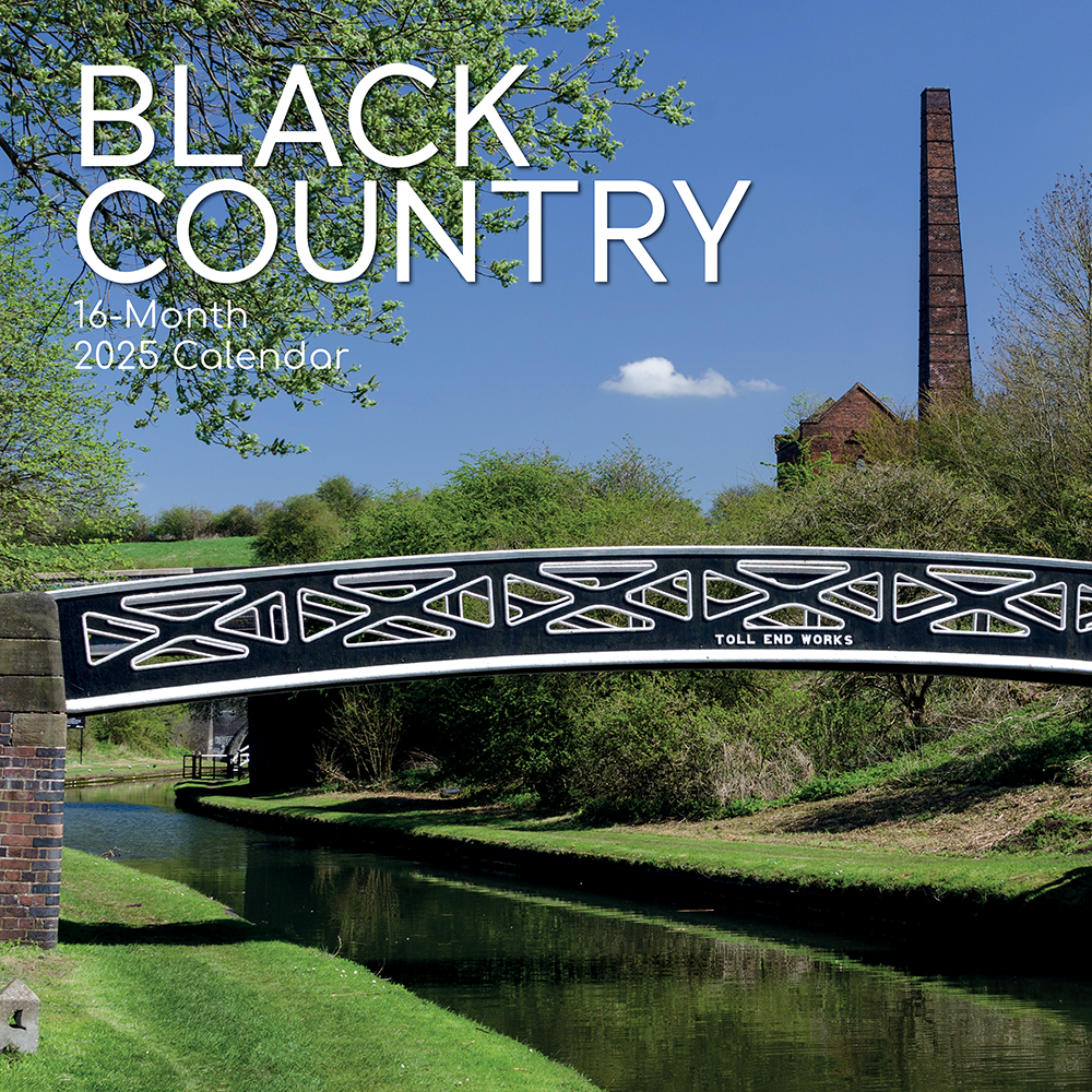 2025 Square Wall Calendar Black Country The Gifted Stationery Company