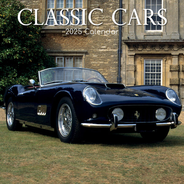 2025 Square Wall Calendar Classic Cars Wholesale Stationery