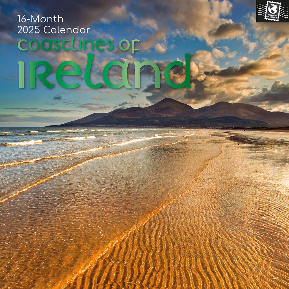 2025 Square Wall Calendar Coastlines of Ireland Wholesale Stationery