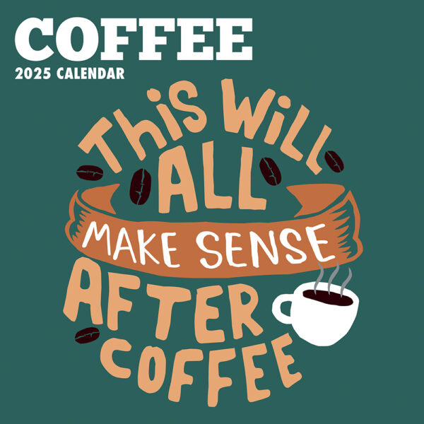 2025 Square Wall Calendar Coffee Wholesale Stationery